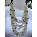 multiple strand necklaces solid natural with stone